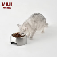 無印良品 MUJI 不锈钢 碗 宠物用 猫/狗碗 宠物用品 L 直径16cm，厚1mm