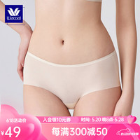 华歌尔【任选3条，低至49元/条】蓝标Wacoal夏季舒适简约透气内裤女 WP14C4浅香槟色 160/90