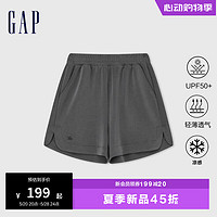 Gap女装24夏季透气凉感UPF50+防晒裤512559 黑灰色 175/74A(XL) 亚洲尺码