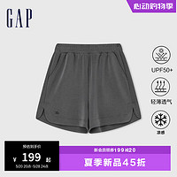 Gap女装24夏季透气凉感UPF50+防晒裤512559 黑灰色 170/70A(L) 亚洲尺码