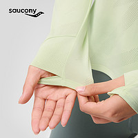88VIP：saucony 索康尼 2024年新款女子透气高弹长袖针织衫T恤跑步运动训练