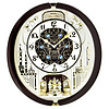 SEIKO 精工 日本精工时钟客厅办公室音乐钟复古壁钟音乐挂钟开花钟表