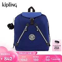 Kipling男女款24春季双肩背包|NEW FUNDAMENTAL L 竞蓝色