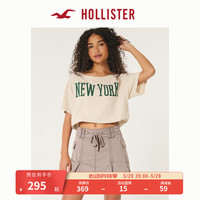 HOLLISTER2024夏季中腰工装风迷你半身裙 女 KI343-4090 浅棕色 S (165/68A)标准版