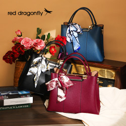 reddragonfly红蜻蜓包包红蜻蜓真皮手拎包2024新款妈妈包大容量女士