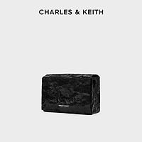 CHARLES & KEITH CHARLES&KEITH24夏新款CK2-80782348褶皱翻盖式小方包