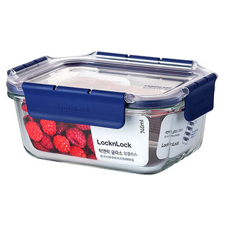 乐扣乐扣耐热玻璃可冷冻可微波可烤箱保鲜盒饭盒收纳盒 LBG429-TOPCLASS -740ML