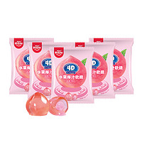 88VIP：amos 阿麦斯 水蜜桃爆汁果汁软糖24g*5连包夹心软糖六一儿童节糖果零食