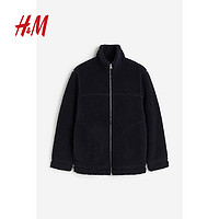 H&M HM男装夹克宽松舒适泰迪绒外套1191780