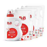 B&B 保宁 韩国保宁必恩贝婴幼儿香草香洗衣液（1800ml*1桶+2100ml*3袋）