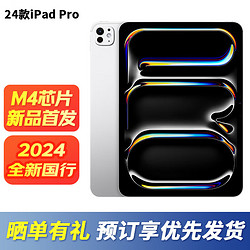 Apple 苹果 iPad Pro 11英寸  M4芯片 2024年新款平板电脑 WLAN版本 银色 256G WLAN版