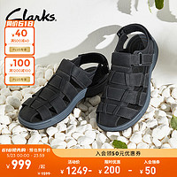 Clarks 其乐 索塔系列 男士凉鞋 261768997 黑色 41