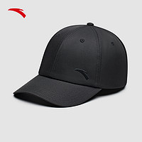 ANTA 安踏 棒球帽休闲运动帽子简约黑色鸭舌帽官方正品学生潮192457251