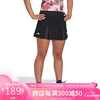 阿迪达斯 （adidas） 女子 网球系列 CLUB PLEATSKIRT 运动 梭织裙 HS1459 M码 黑色