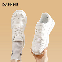 DAPHNE 达芙妮 厚底小白鞋女2024新款爆款增高鞋子夏季女鞋运动休闲鞋板鞋