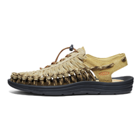 KEEN UNEEK FLAT十周年联名款 男子户外溯溪鞋 1028930 新麦色/芦苇黄 42