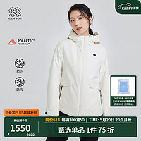 KOLON SPORT/可隆智能加热棉服 刘诗诗同款 女子户外防水防风第四代火山夹克 LKPJ3SN102-CR