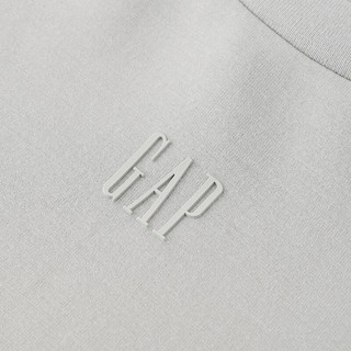 Gap 盖璞 女士兰精LOGO空气感短袖T恤 464824 灰色 M