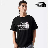 THE NORTH FACE TheNorthFace北面短袖男女24春夏新款舒适透气情侣款圆领爱心T恤