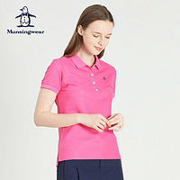 Munsingwear 万星威 女装夏季短袖T恤日本制翻领Polo衫XSL1600A L