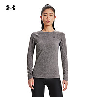 安德玛 UNDERARMOUR）Authentics女子保暖透气圆领训练运动长袖T恤1368701