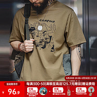 MADEN 马登 工装 山系户外趣味印花短袖T恤  TS2301032