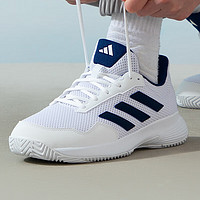 adidas 阿迪达斯 网球鞋男女儿童运动鞋学生羽毛球鞋ID2470 白蓝 42.5