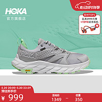 HOKA ONE ONE 男女同款 ANACAPA LOW GTX防水 阿纳卡帕低帮徒步鞋 雾灰/青柠色