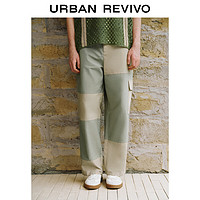 UR2024夏季男装时髦设计感休闲工装撞色阔腿裤UML640057 多色 29