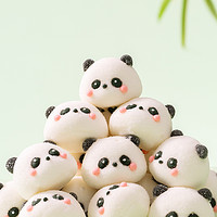 熊猫头棉花糖网红3d卡通动物造型甜品蛋糕冰粉装饰软糖商用小黄鸭