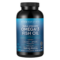 88VIP：Viva Naturals Omega-3深海鱼油软胶囊 180粒