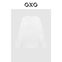 GXG 男装 商场同款白色高领长袖T恤 22年秋季新品极简未来系列