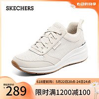 斯凯奇（Skechers）休闲鞋女士夏季时尚舒适百搭潮流女鞋155616 乳白色/OFWT 36.5