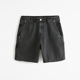 ABERCROMBIE & FITCHAF男装 24春夏时尚潮流宽松牛仔短裤 KI128-4043 黑色水洗 28W (170/72A)