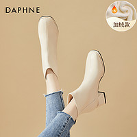 DAPHNE 達芙妮 新款時尚馬丁靴瘦瘦靴百搭時裝秋冬422204501