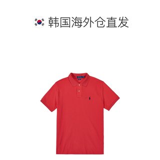RALPH LAUREN 拉夫劳伦 韩国直邮[POLO] POLO 柔软的棉 短袖 领子T恤 修身版型(珊瑚红色)