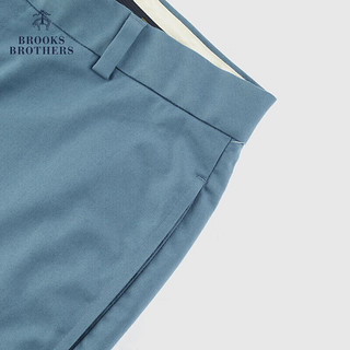 布克兄弟（BrooksBrothers）男士夏季简约时尚百搭斜纹布休闲短裤 4003-蓝色 38