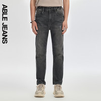 ABLE JEANS【立体锥形裤】24夏季男士经典百搭时尚复古牛仔裤 陨石灰 28/30