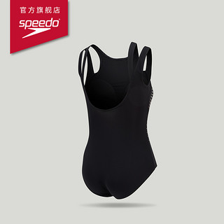 Speedo/速比涛 电气矩阵黑标5.0女子露背连体泳衣 2024