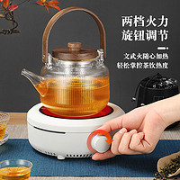 茗豐 家用電陶爐煮茶爐迷你燒茶器蒸茶爐圍爐煮茶小型光波爐加熱大火力
