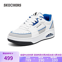 SKECHERS 斯凯奇 时尚休闲鞋耐磨回弹鞋板鞋183140 白色/蓝色/WBL 41.50