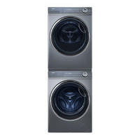 今日必买、88VIP：Haier 海尔 XQG100-BD14376LU1+EHGS100176XSU1洗烘套装 10KG