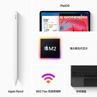 【套装】Apple/苹果平板iPadPro 11寸 2022款 Wifi版+Pencil2代笔【5天内】