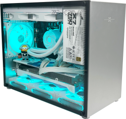 zzaw 小喆优品 C2M银色小型全铝MATX主板机箱