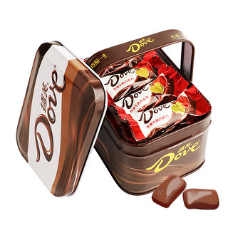 Dove 德芙 巧克力牛奶巧克力20棵结婚喜糖礼盒装手提高档铁盒创意