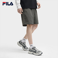 FILA 斐乐 官方情侣运动短裤女裤2024夏季新款休闲户外梭织五分裤男