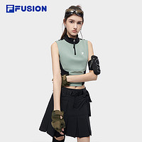 FILA 斐乐 欧阳娜娜同款 FILA FUSION斐乐潮牌女子针织背心2024夏季新款上衣