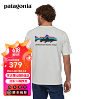Patagonia 男士T恤飞鱼短袖休闲时尚 T-Shirt 37547 WHI M
