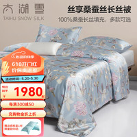 太湖雪【专柜同款】丝享真丝夏凉被可拆卸空调被100%桑蚕丝印花被子被套