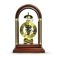 POLARIS 北极星 座钟创意仿古台钟 实木欧式机械复古坐钟 中式客厅奢华钟表T303
